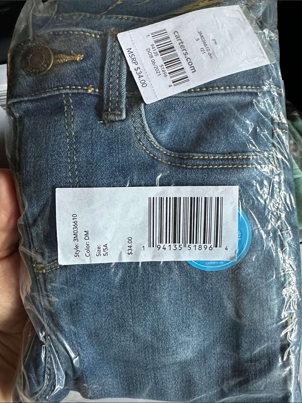 Carter's Girls' Medium Blue Skinny Jeans